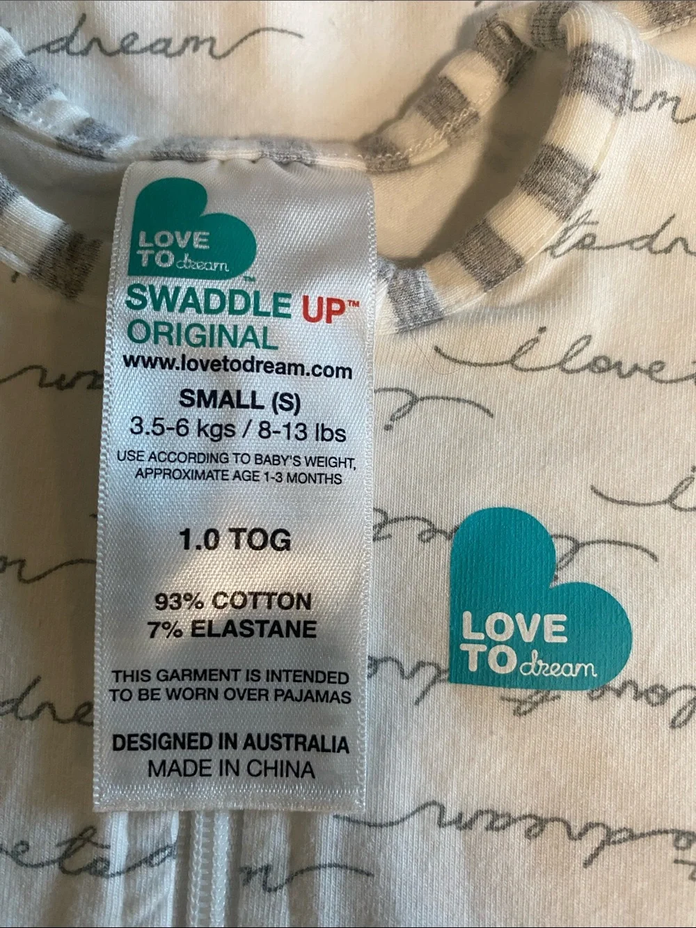 Love to dream lightweight swaddle